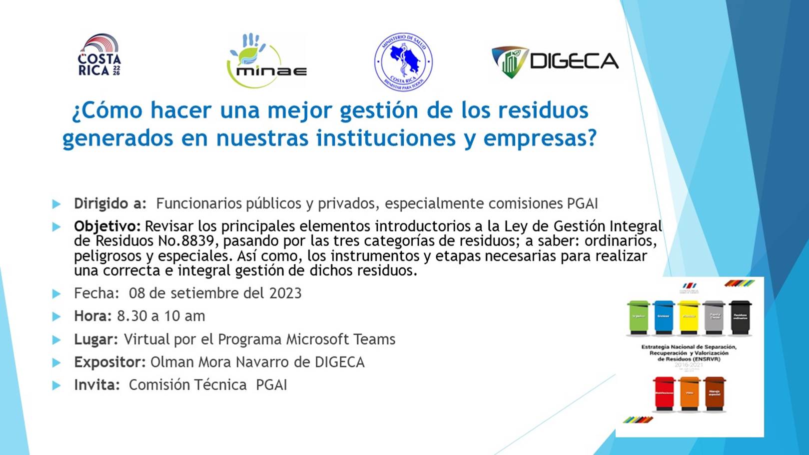 invitacion residuos digeca